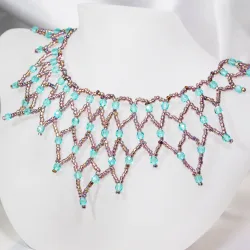 Necklace - Waterfall Yamuna - Necklace - Laiton argenté